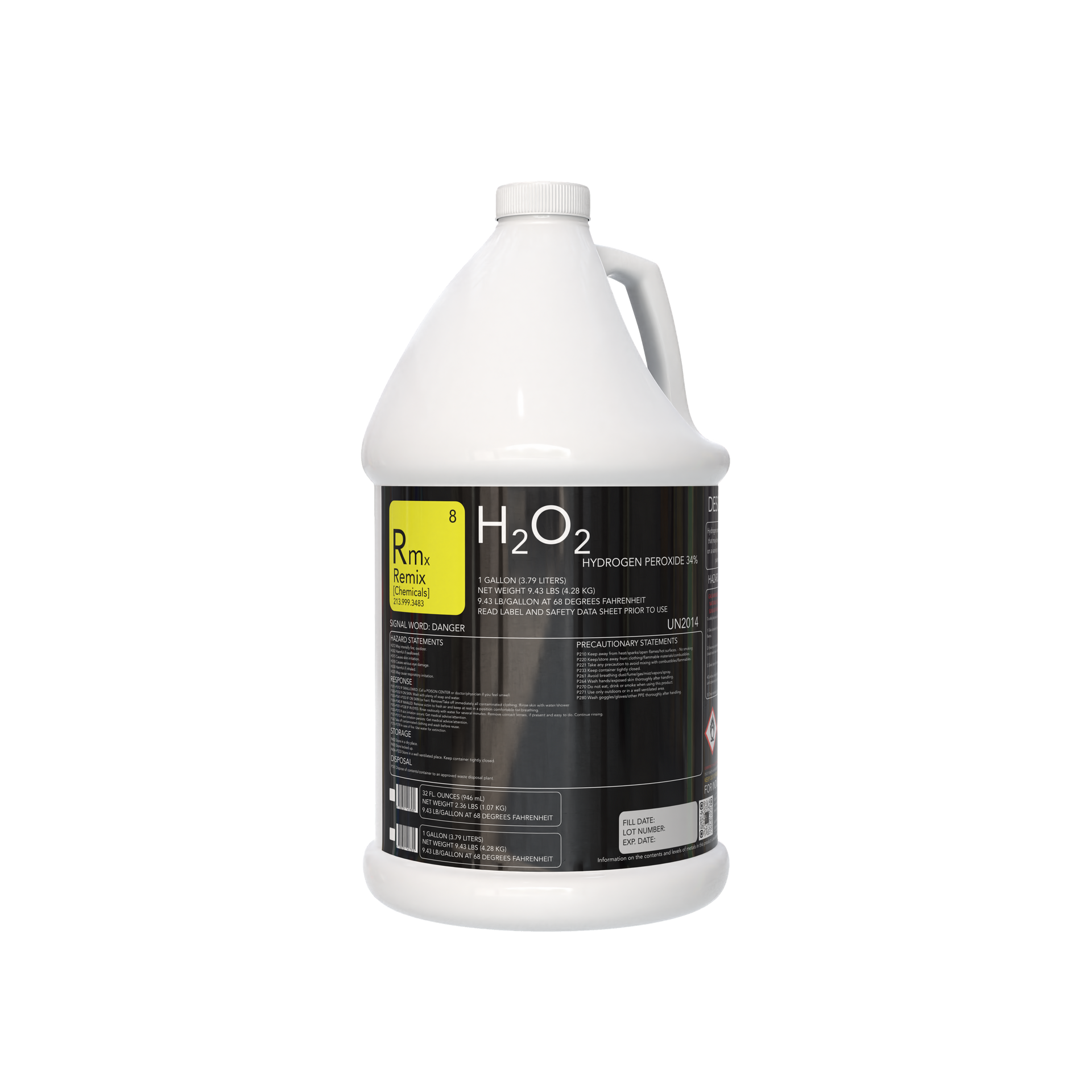 HYDROGEN PEROXIDE 34% – Remix Chemicals