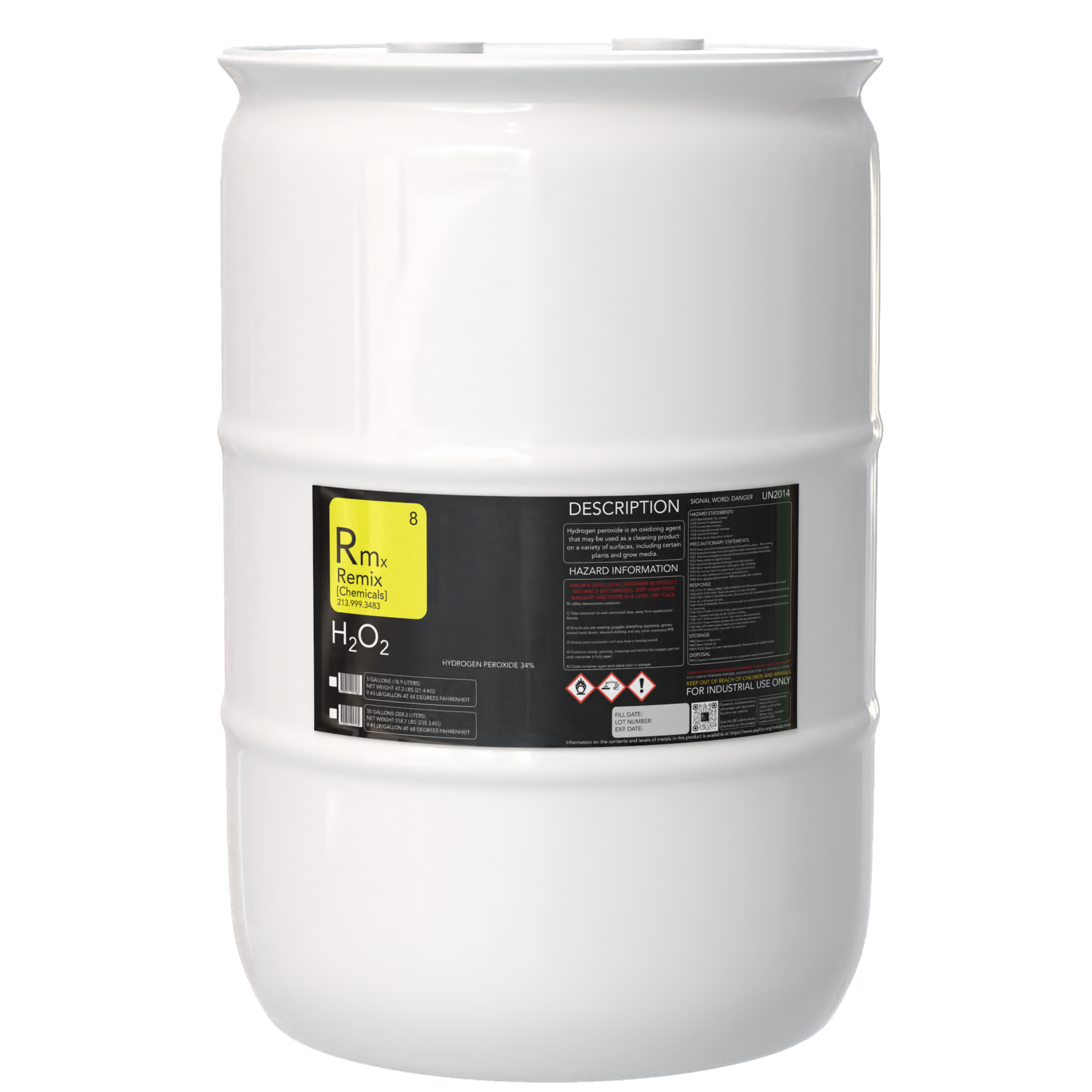 HYDROGEN PEROXIDE 34% – Remix Chemicals HYDROGEN PEROXIDE 34% – Remix Chemicals